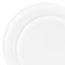 Smarty Had A Party White Flat Round Disposable Plastic Dinnerware Value Set, 240PK 830-WH-VP-CASE - alternate 1